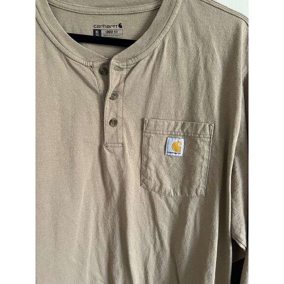 Carhartt Loose Fit Tan Long Sleeve - Picture 2 of 4
